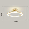 Modern gold circular led ceiling lamp for living room