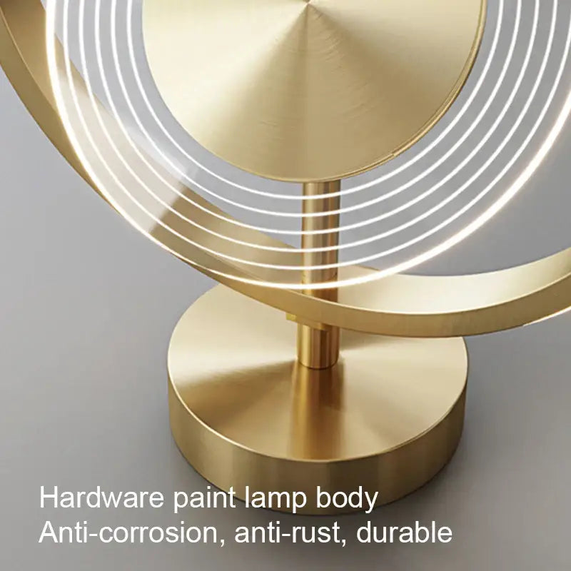 Modern gold concentric led ceiling light living room decorbites led