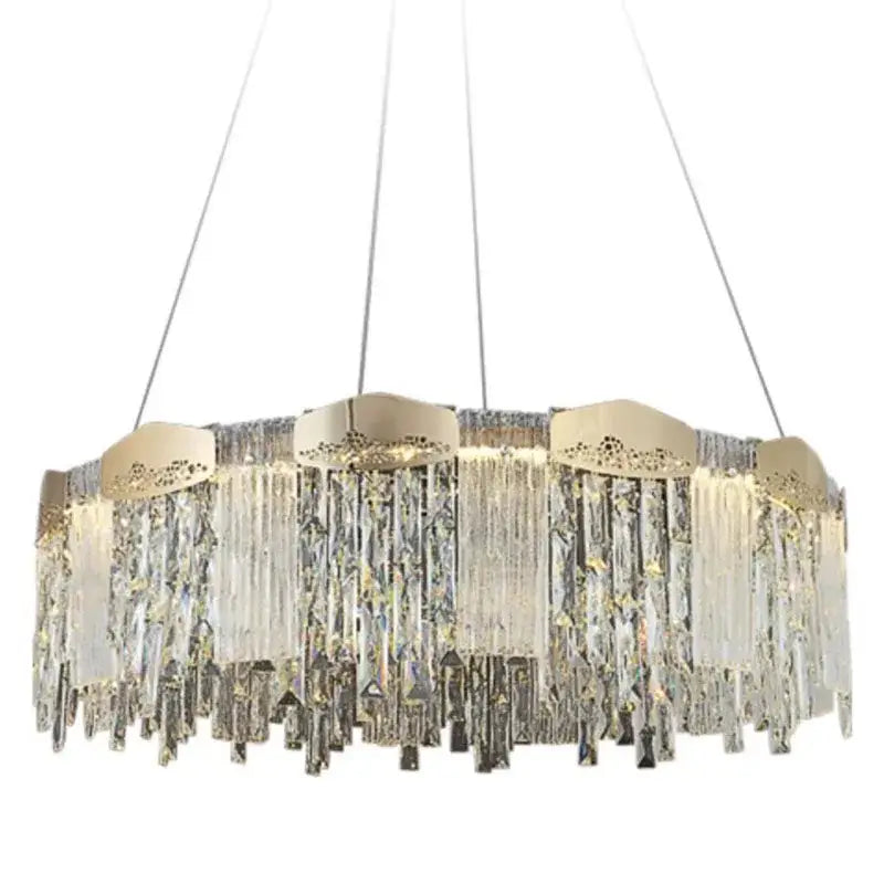 Modern gold crystal ceiling chandelier for dining room