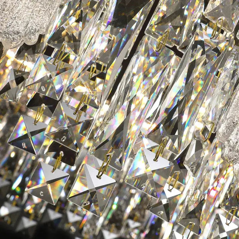 Modern gold crystal ceiling chandelier for dining room