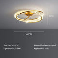 Modern gold crystal ceiling pendant light living room