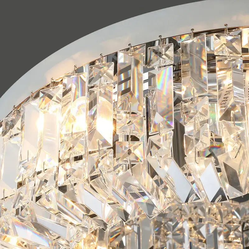Modern gold crystal chandelier – dining room ceiling light