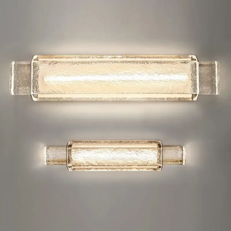 Modern gold crystal glass wall lamps bedroom bubble sconces