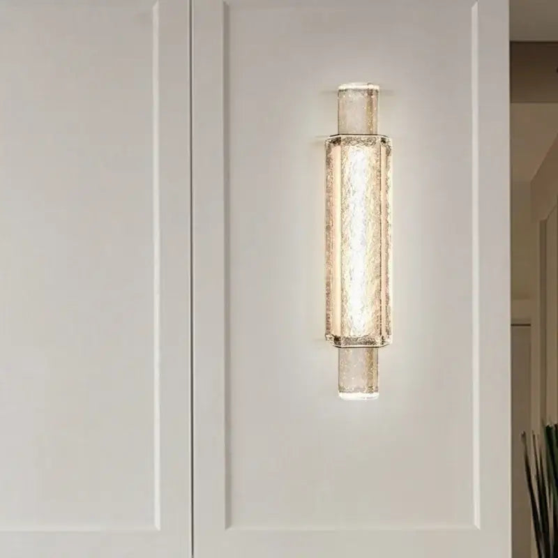Modern gold crystal glass wall lamps bedroom bubble sconces