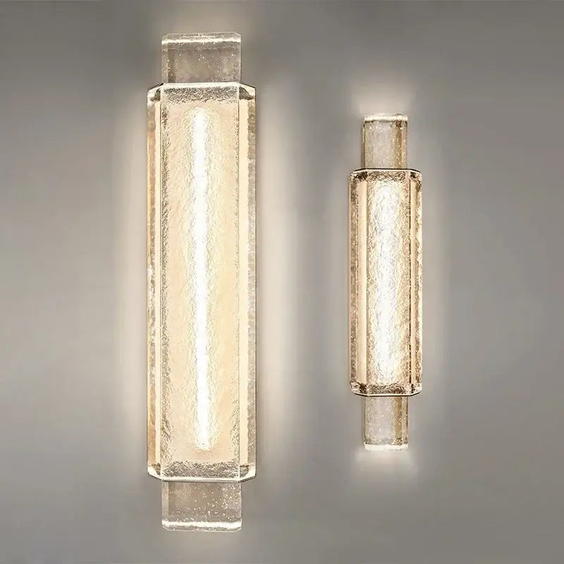 Modern gold crystal glass wall lamps bedroom bubble sconces