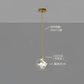 Modern gold crystal led ceiling lamp dining room pendant lights