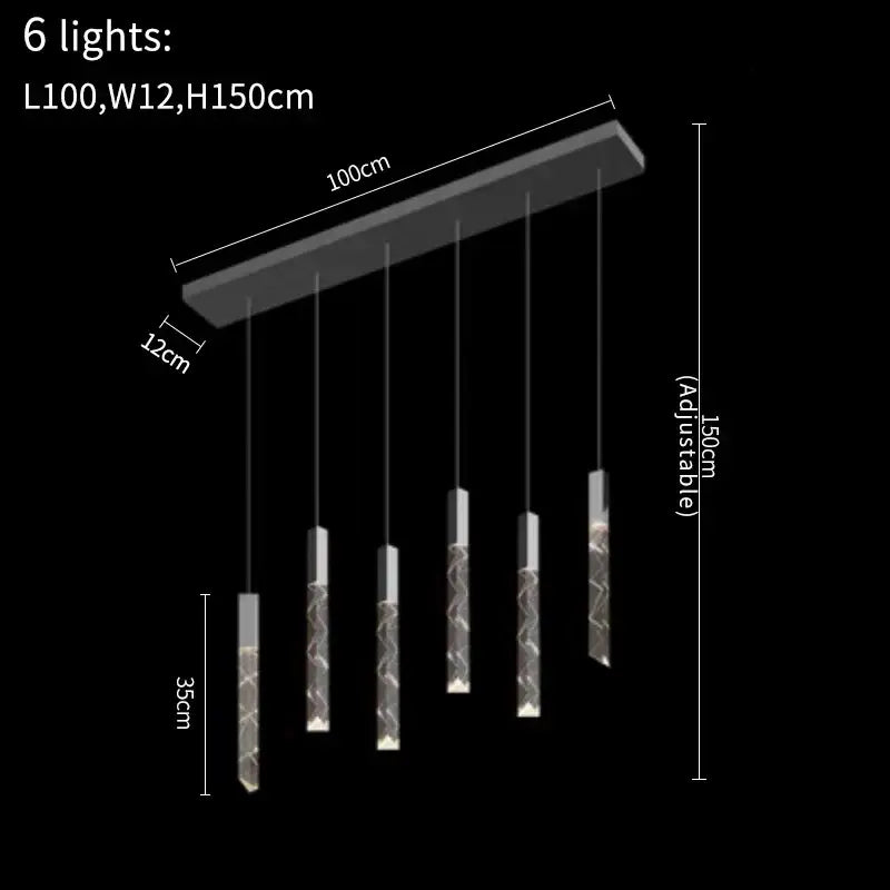 Modern gold crystal led chandelier living room pendant light