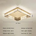 Modern gold crystal led dimmable ceiling lights living room fixture