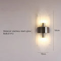 Modern gold crystal led wall lamp bedroom sconce