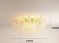 Modern gold crystal money tree chandelier living room light