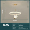 Modern gold crystal ring led chandelier dining room butterfly pendant