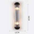 Modern gold crystal wall lamp living room glass sconce