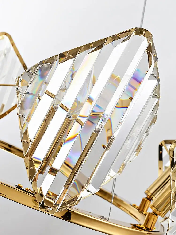Modern gold crystal wall sconce bedroom luxury diamond light