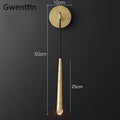 Modern gold crystal water drop wall sconce bedroom led mirror light