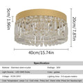 Modern gold decorbites crystal ceiling chandelier for dining room