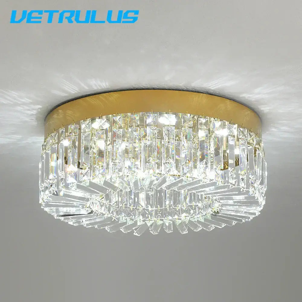 Modern gold decorbites crystal ceiling chandelier for dining room