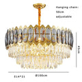 Modern gold decorbites crystal ceiling chandelier for living room