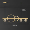 Modern gold decorbites crystal chandelier dining room pendant light