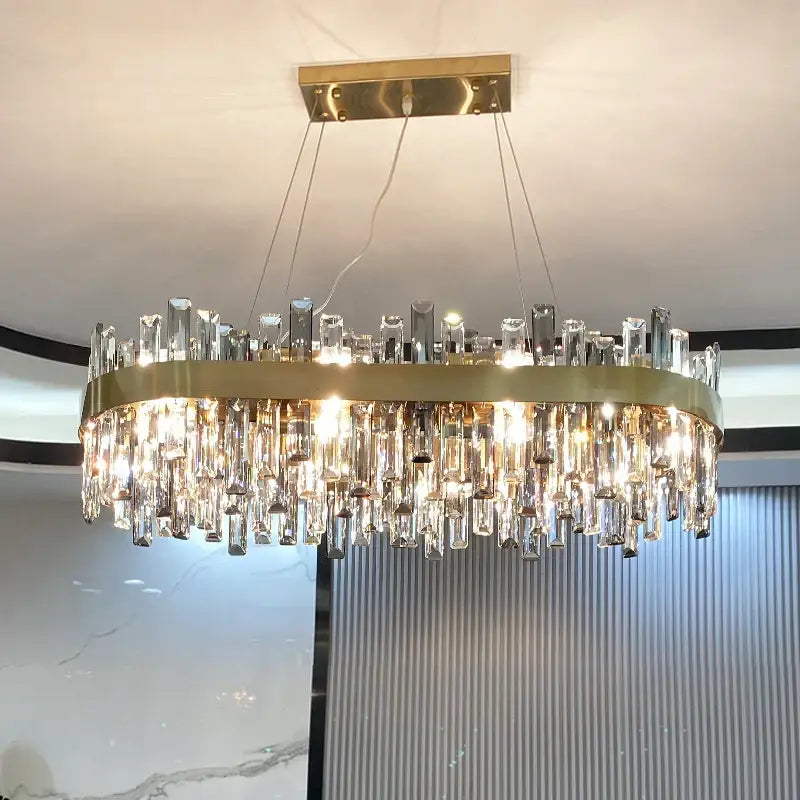 Modern gold decorbites crystal chandelier for living room