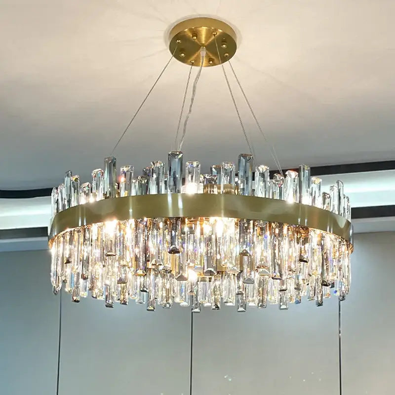 Modern gold decorbites crystal chandelier for living room