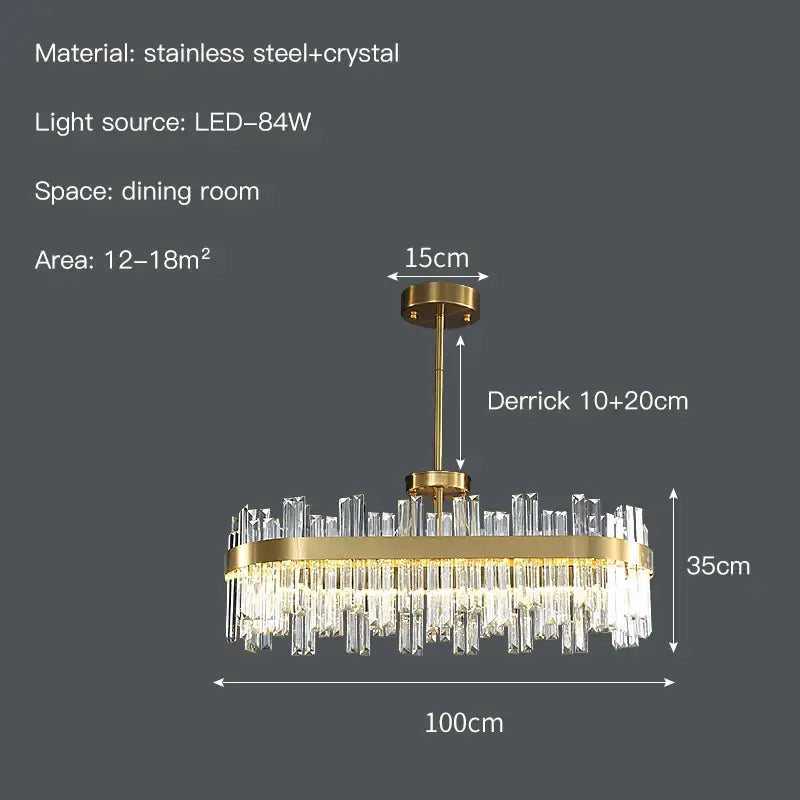 Modern gold decorbites crystal chandelier for living room dining room
