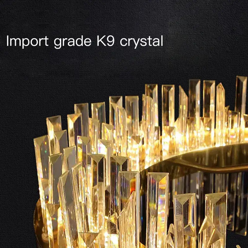 Modern gold decorbites crystal chandelier for living room dining room