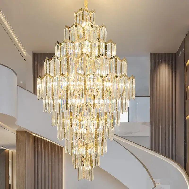 Modern gold decorbites crystal chandelier for living room loft