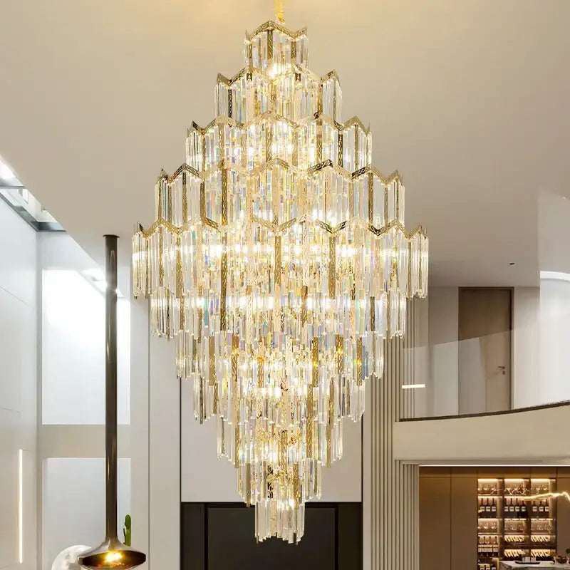 Modern gold decorbites crystal chandelier for living room loft