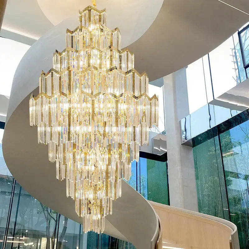 Modern gold decorbites crystal chandelier for living room loft