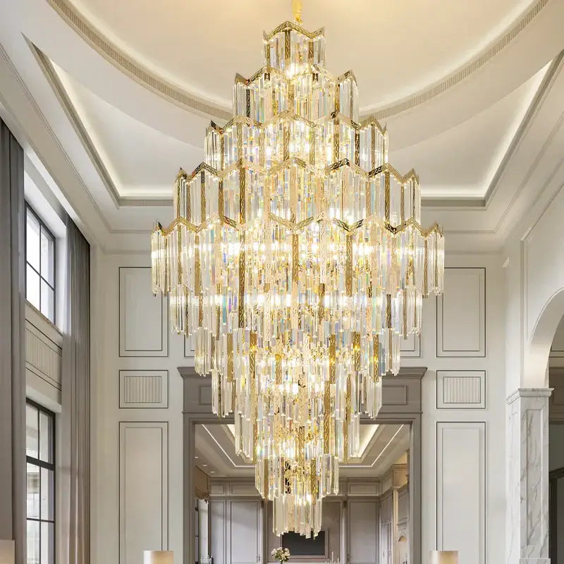 Modern gold decorbites crystal chandelier for living room loft