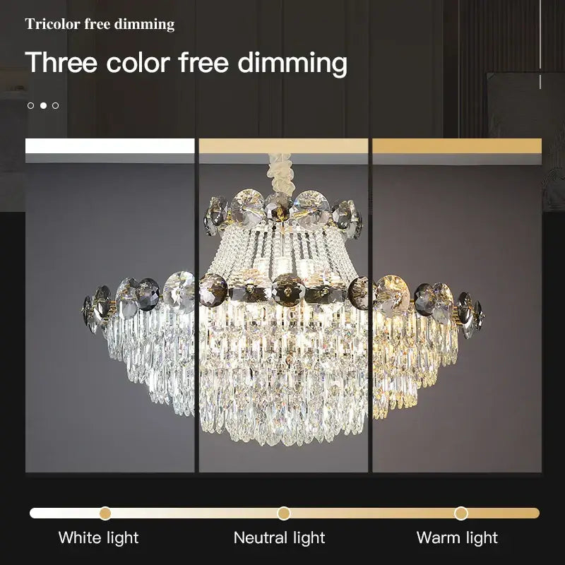 Modern gold decorbites crystal chandelier for living room