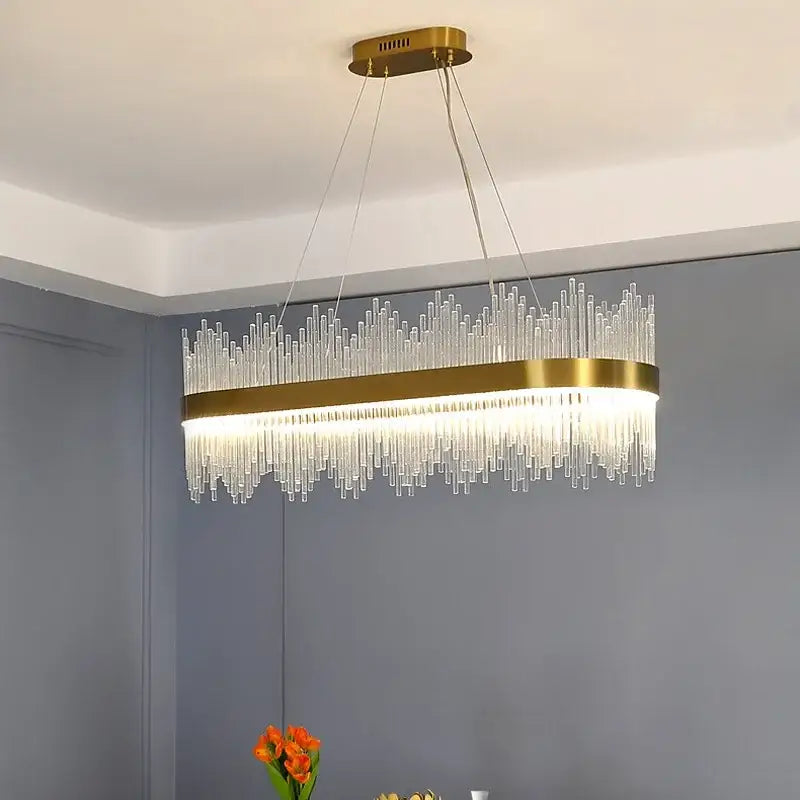 Modern gold decorbites crystal chandelier for living room