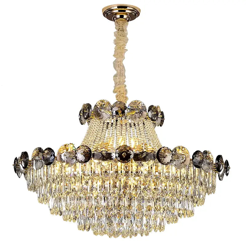 Modern gold decorbites crystal chandelier for living room