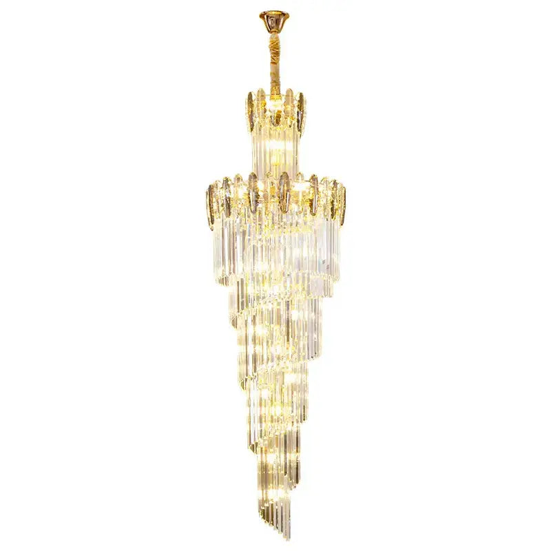 Modern gold decorbites crystal chandelier for staircase living room
