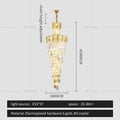 Modern gold decorbites crystal chandelier for staircase living room