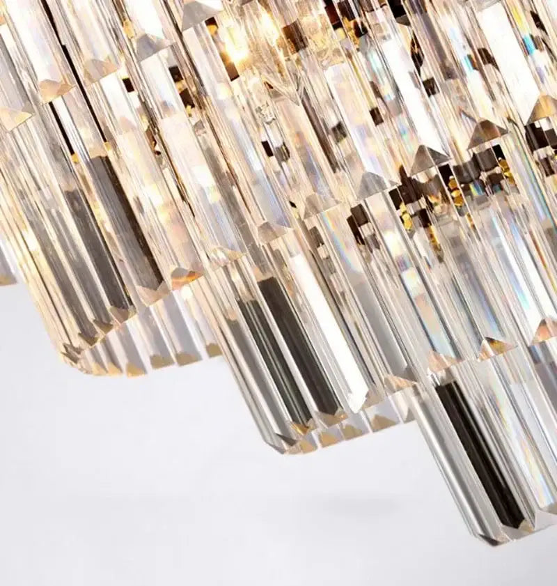 Modern gold decorbites crystal flush ceiling light for bedroom