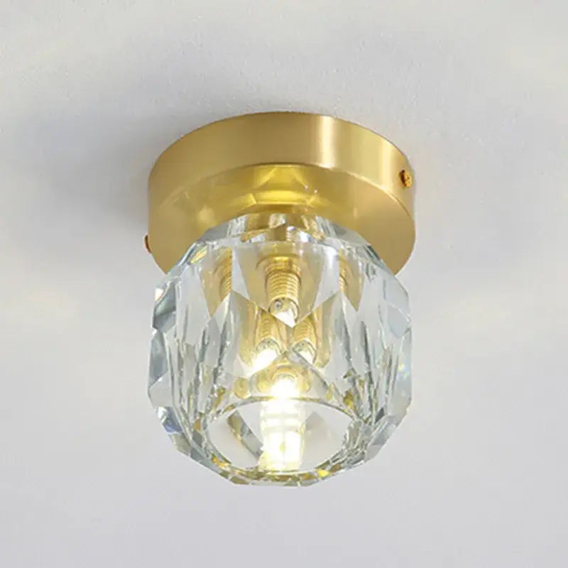 Modern gold decorbites crystal led ceiling light living room