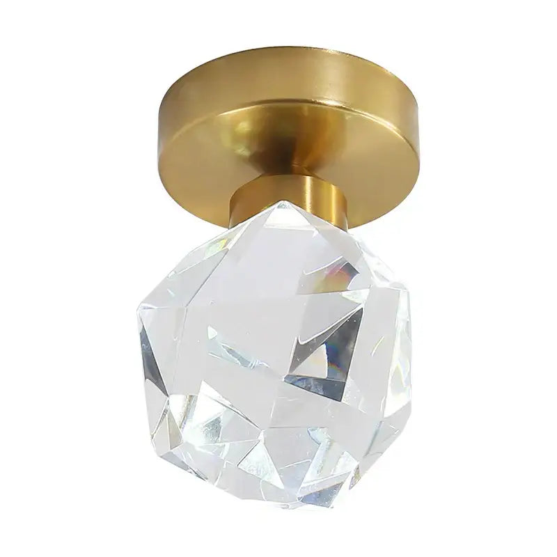 Modern gold decorbites crystal led ceiling light living room
