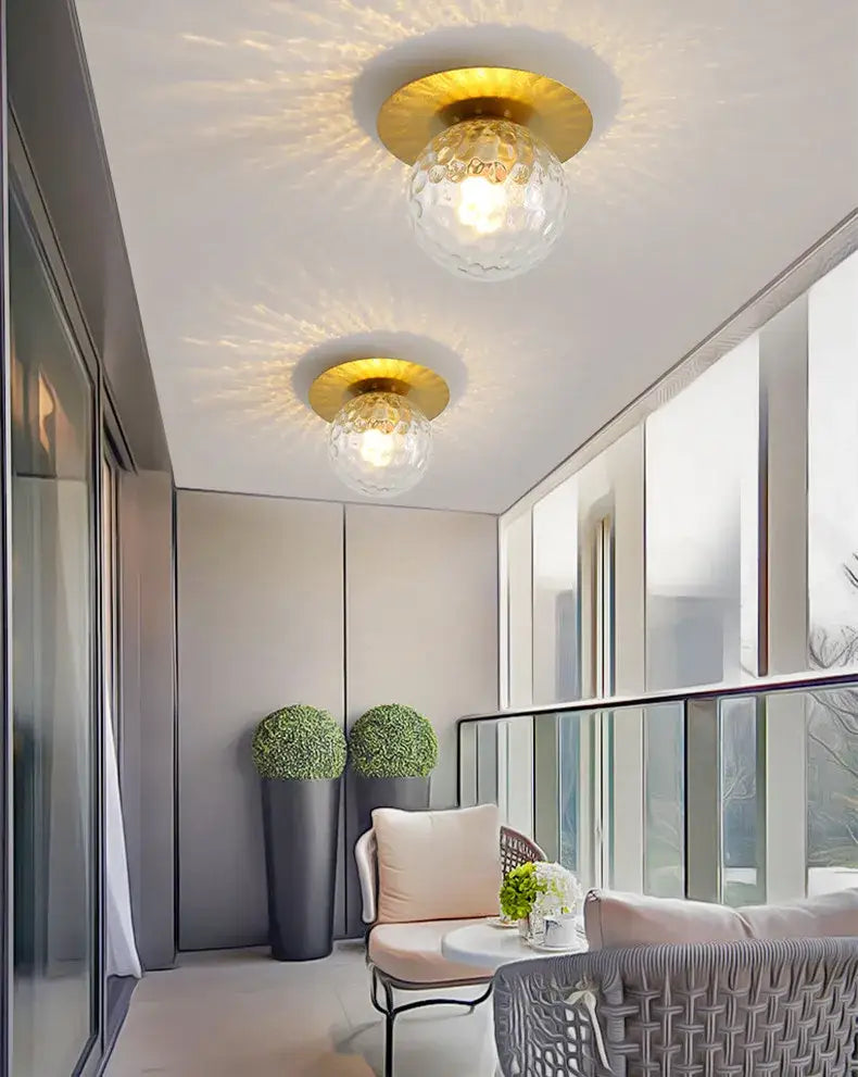 Modern gold decorbites crystal led ceiling light living room