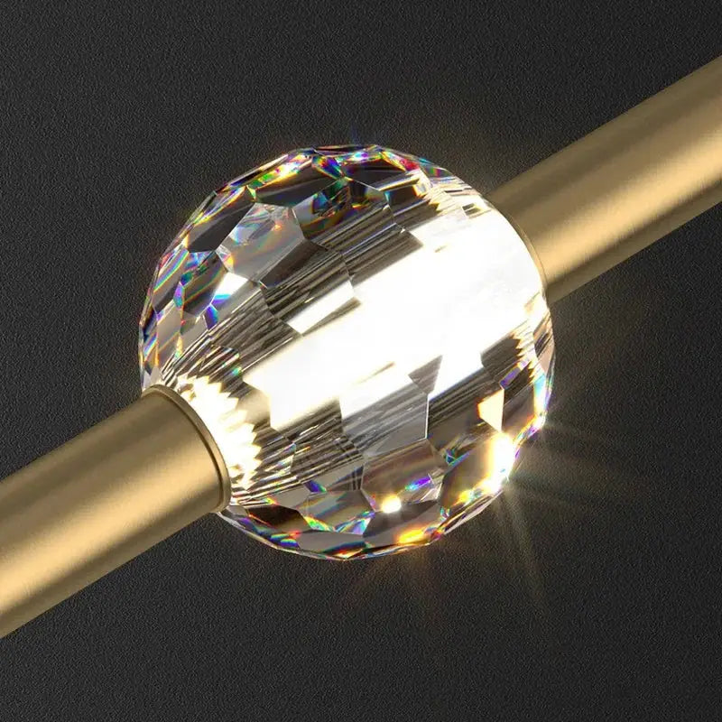 Modern gold decorbites crystal led chandelier bedroom pendant light