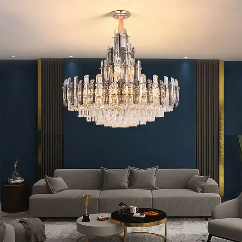 Modern gold decorbites crystal led chandelier dining room pendant light