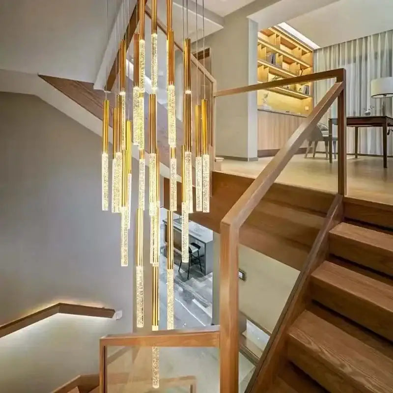 Modern gold decorbites crystal led chandelier living room light