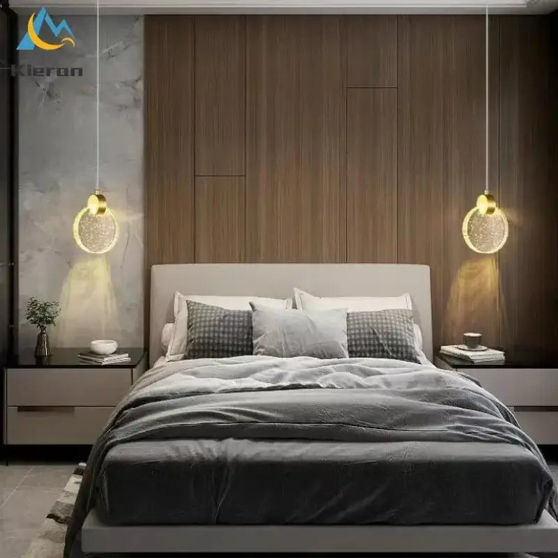 Modern gold decorbites crystal led chandelier living room pendant light