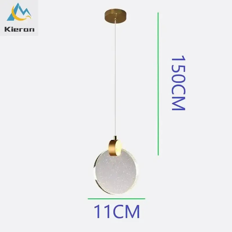 Modern gold decorbites crystal led chandelier living room pendant light