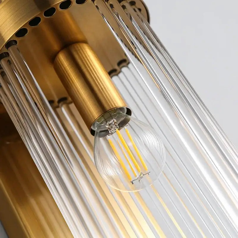 Modern gold decorbites crystal wall sconce bedroom glass light
