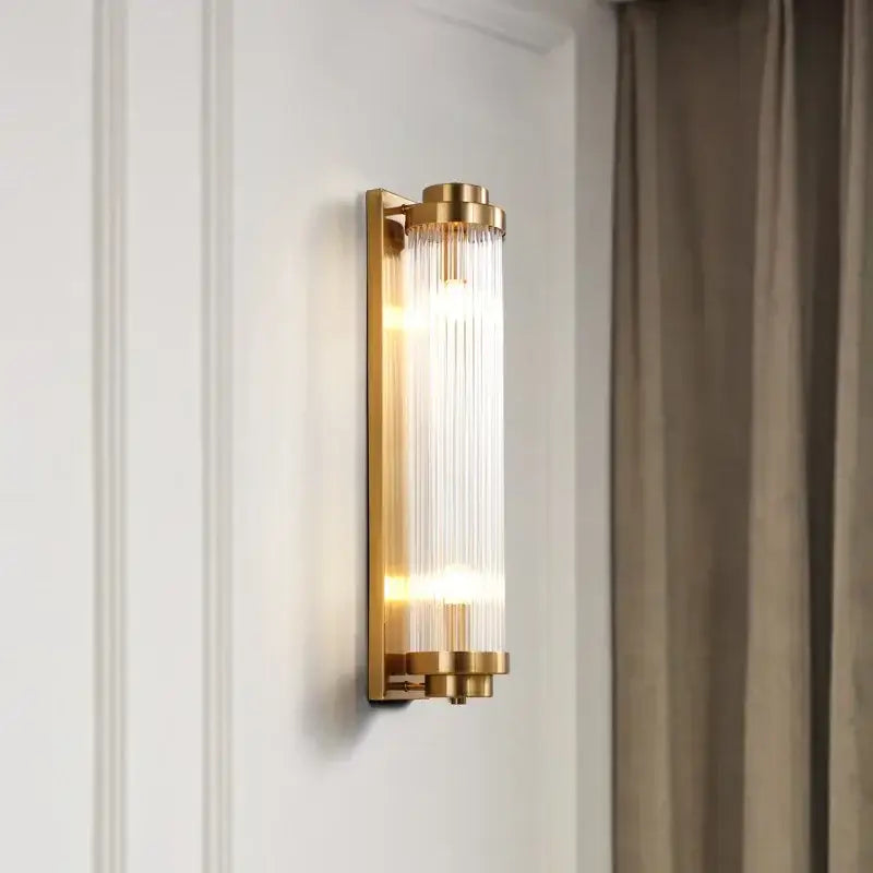 Modern gold decorbites crystal wall sconce bedroom glass light