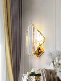 Modern gold decorbites crystal wall sconce living room light fixture