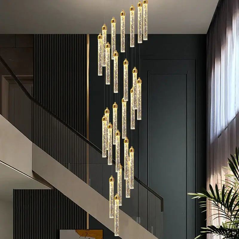 Modern gold decorbites deluxe crystal chandelier dining room lamp