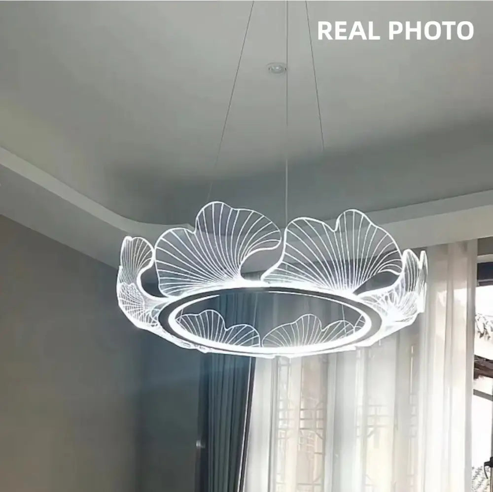 Modern gold decorbites ginkgo acrylic led pendant – dining room light