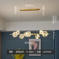 Modern gold decorbites glass ball chandelier for dining room